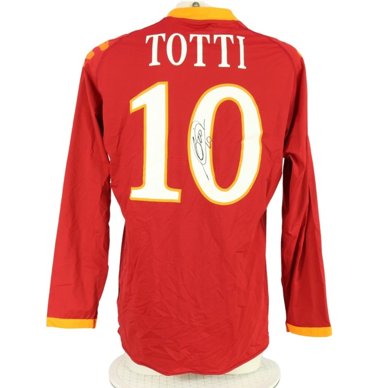 Totti Official Roma Signed Shirt, 2009/10