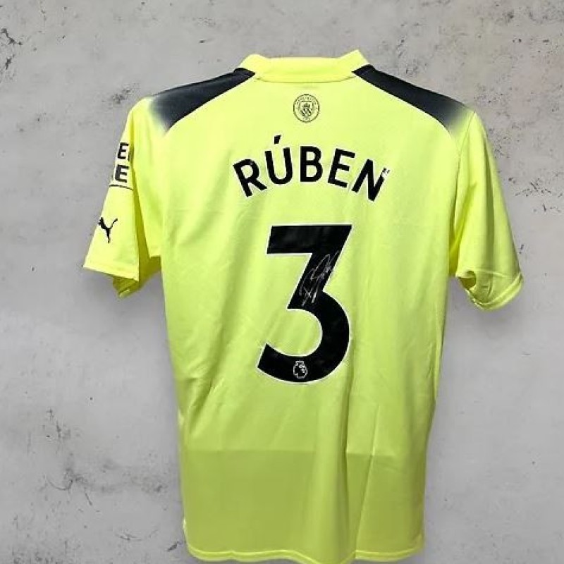 Rúben Dias' Manchester City 2022/23 Signed Official Third Shirt
