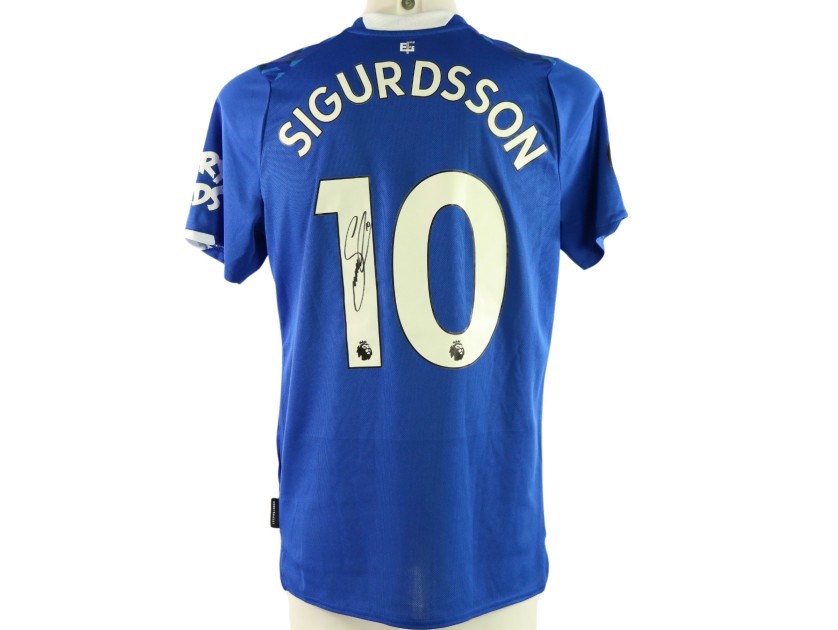 Maglia gara Sigurdsson Everton, 2019/20 - Autografata