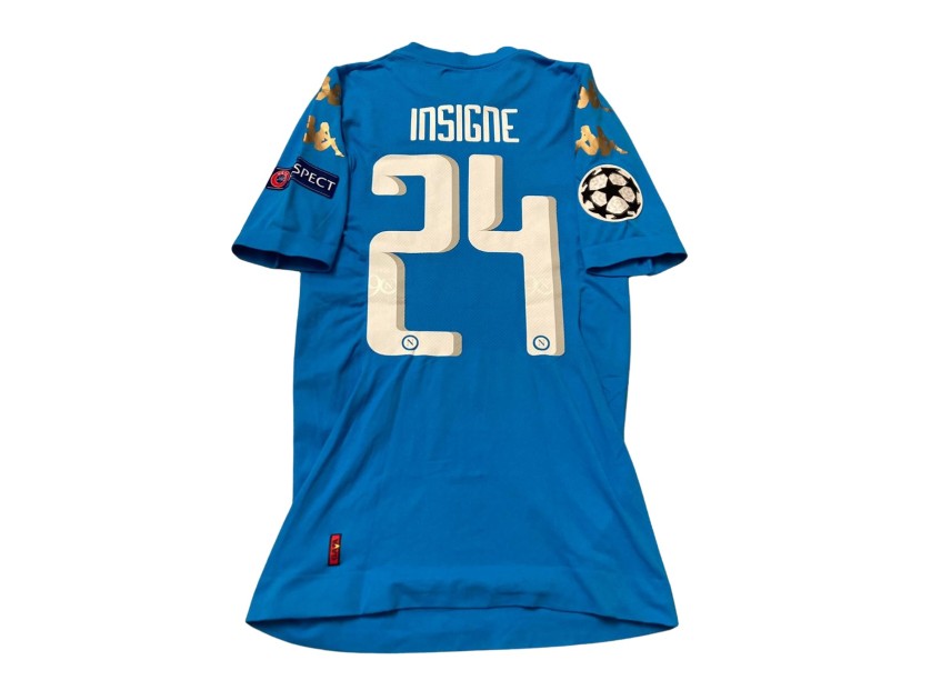 Insigne's Napoli Match-Issued Shirt, CL 2016/17