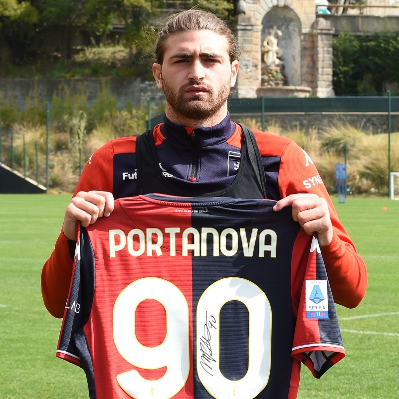 Portanova's Genoa Match-Issued Signed Shirt, 2021/22 