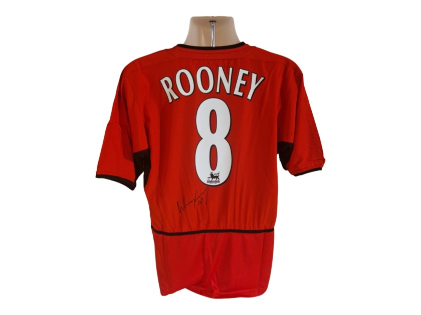 Wayne Rooney's Manchester United Signed Replica Shirt