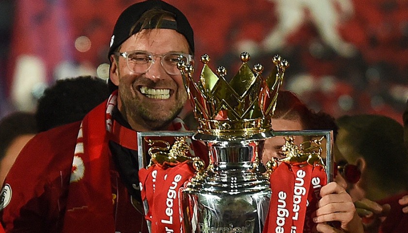Jürgen Klopp's Signed Liverpool Premier League Champions Sign