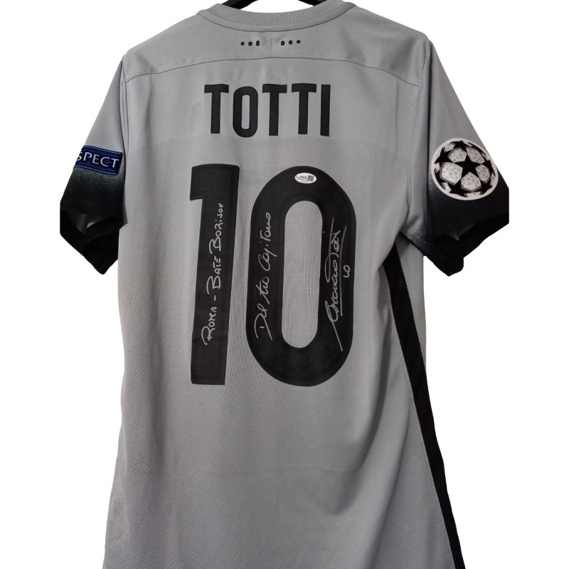 Totti's AS Roma 2015 Signed "Third" Shirt, vs FC BATE Borisov 