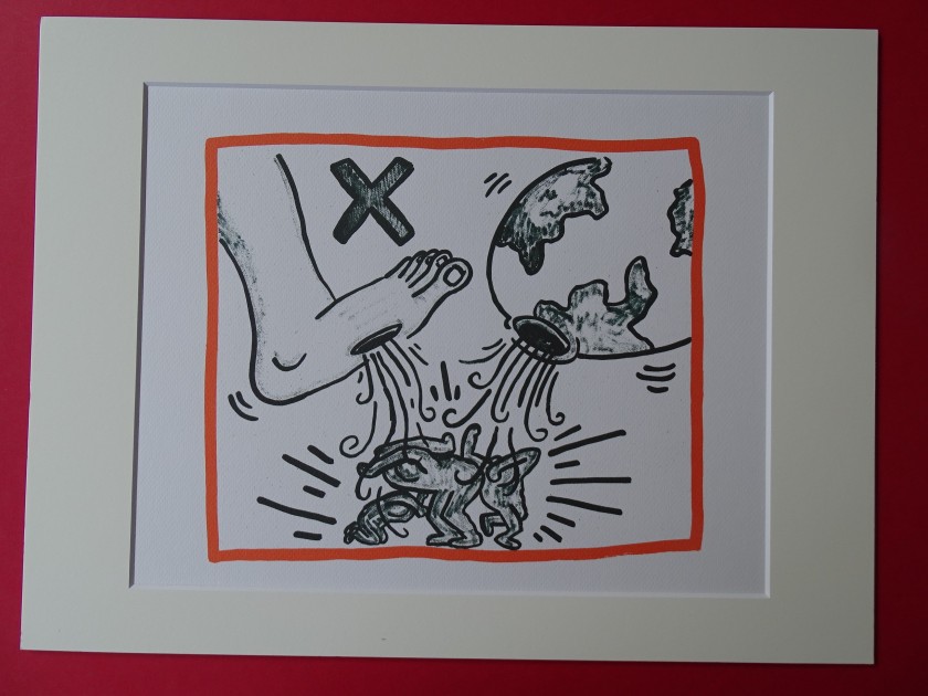 Keith Haring Art Print - Earth, world