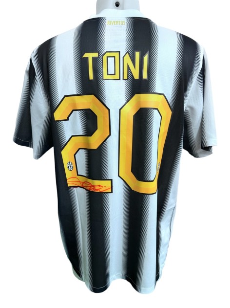 Toni Official Juventus Signed Shirt, 2011/12