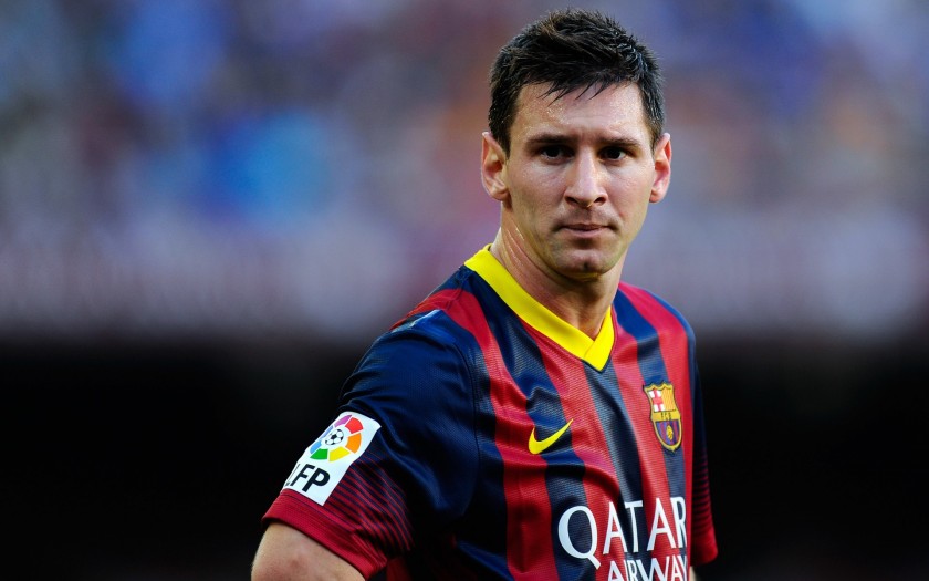 Messi Match-Issued/Worn Shirt, LFP 2013/14