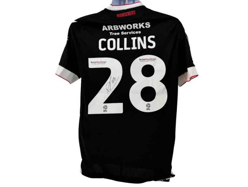 Maglia da gara firmata da Aaron Collins del Bolton Wanderers