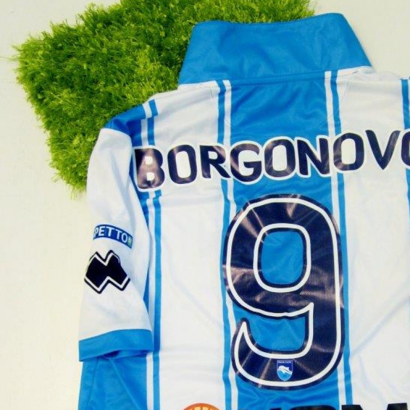 Pescara special edition match issued shirt, Borgonovo, Serie B 2013/2014 - #siamotuttiborgonovo