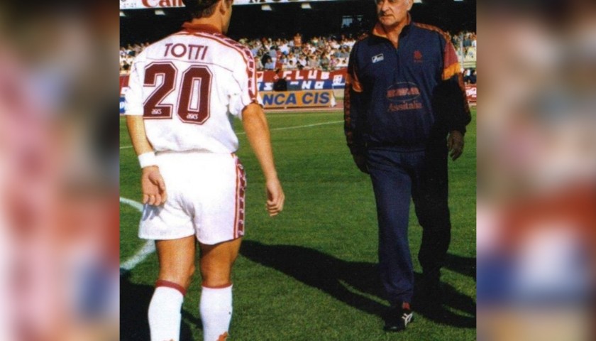 Totti's Roma Match Signed Shirt, 1995/96 Season