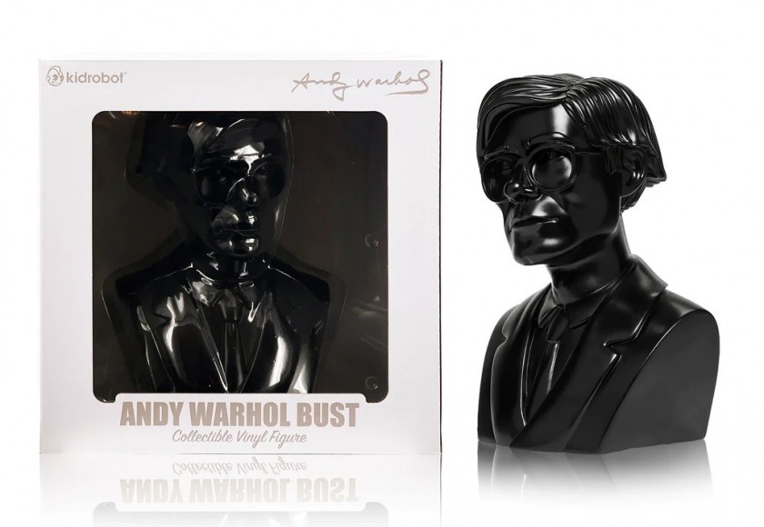 ANDY WARHOL x KidRobot 'The Bust' (Black) Vinyl Artist Bust