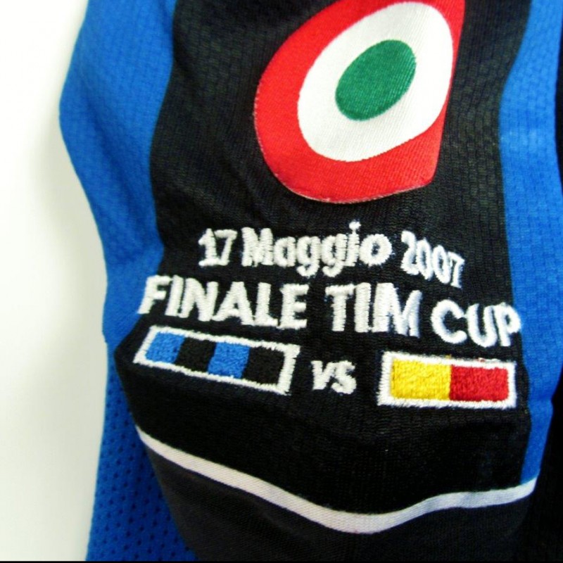 Figo match issued/worn shirt, Inter-Roma, TimCup Final 2006/2007