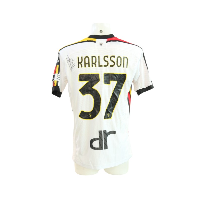 Karlsson's Signed Unwashed Shirt, Cagliari vs Lecce 2025