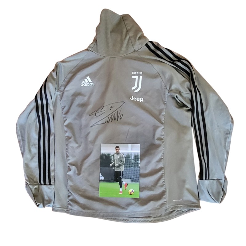 Cristiano Ronaldo's Juventus Signed Training Sweatshirt, 2018/19