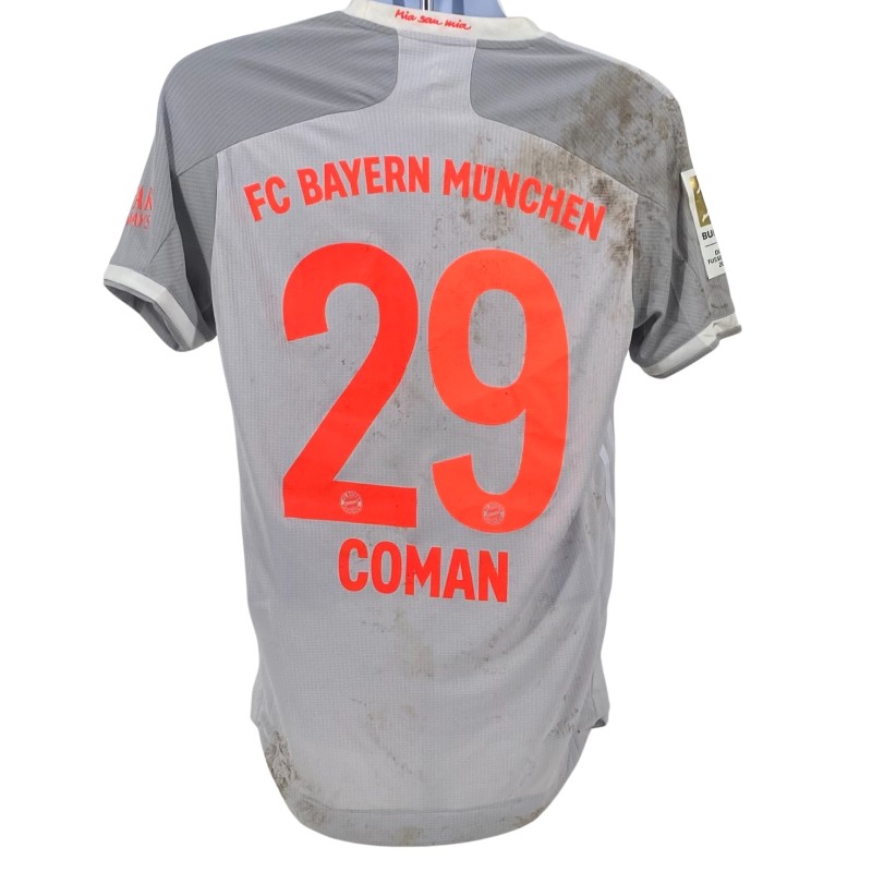 Kingsley Coman'S 2021 FC Bayern Munchen Match Worn Football Shirt