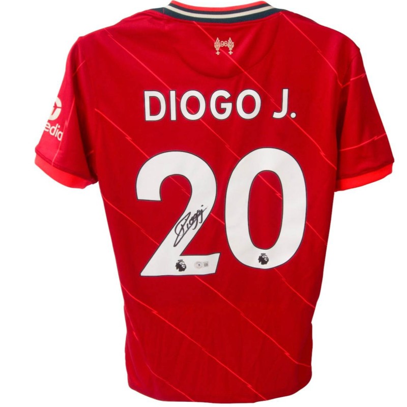 Diogo Jota Signed Liverpool 2021/22 Home Shirt