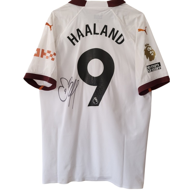 Maglia Gara Haaland West Ham vs Manchester City, 2023 - Autografata