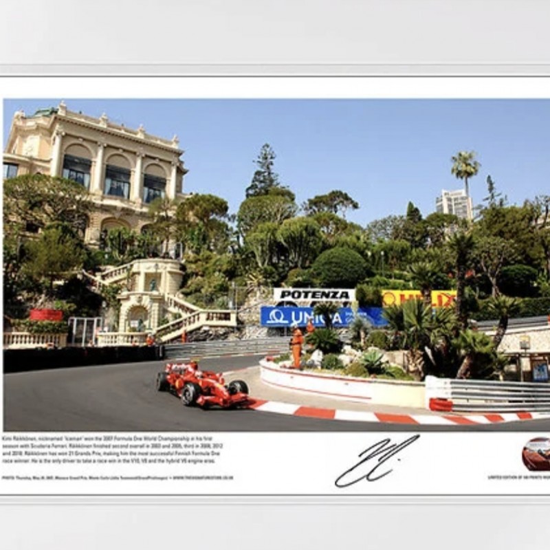 'Casino' Limited Edition Lithograph Signed By Kimi Räikkönen