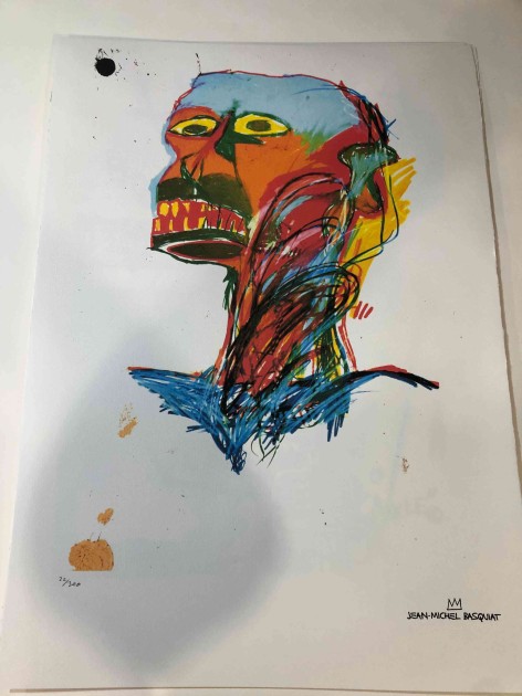 Offset lithography by Jean-Michel Basquiat (replica)