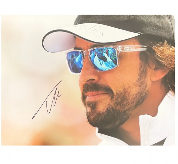 Fernando Alonso Signed Poster
