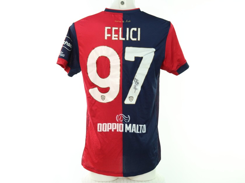 Maglia Felici Unwashed, Juventus vs Cagliari Coppa Italia 2024 - Autografata