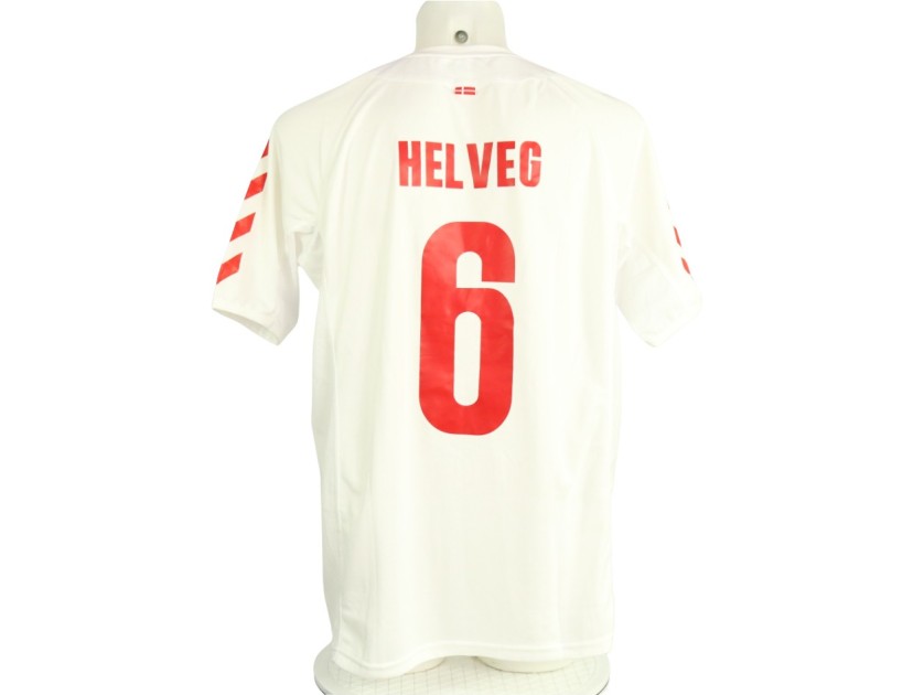 Helveg's Denmark Match-Issued Shirt, Euro 2004
