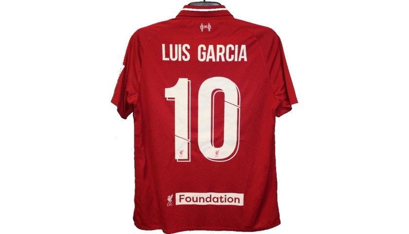 Garcia's Liverpool Legends Game Worn and Signed Shirt
