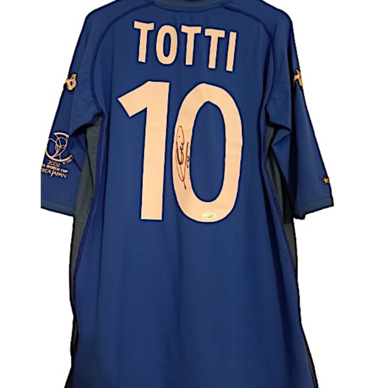 Maglia Gara Totti Italia, FIFA World Cup 2002 - Autografata