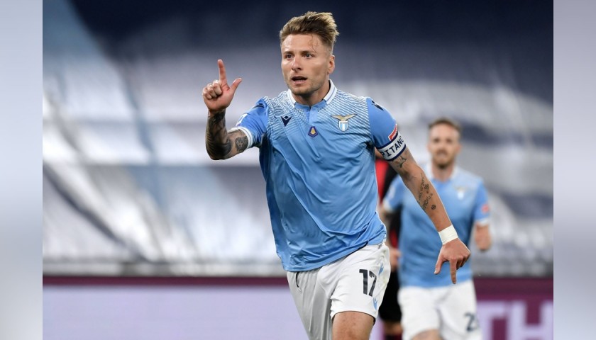 Immobile's Official Lazio Signed Shirt, 2020/21