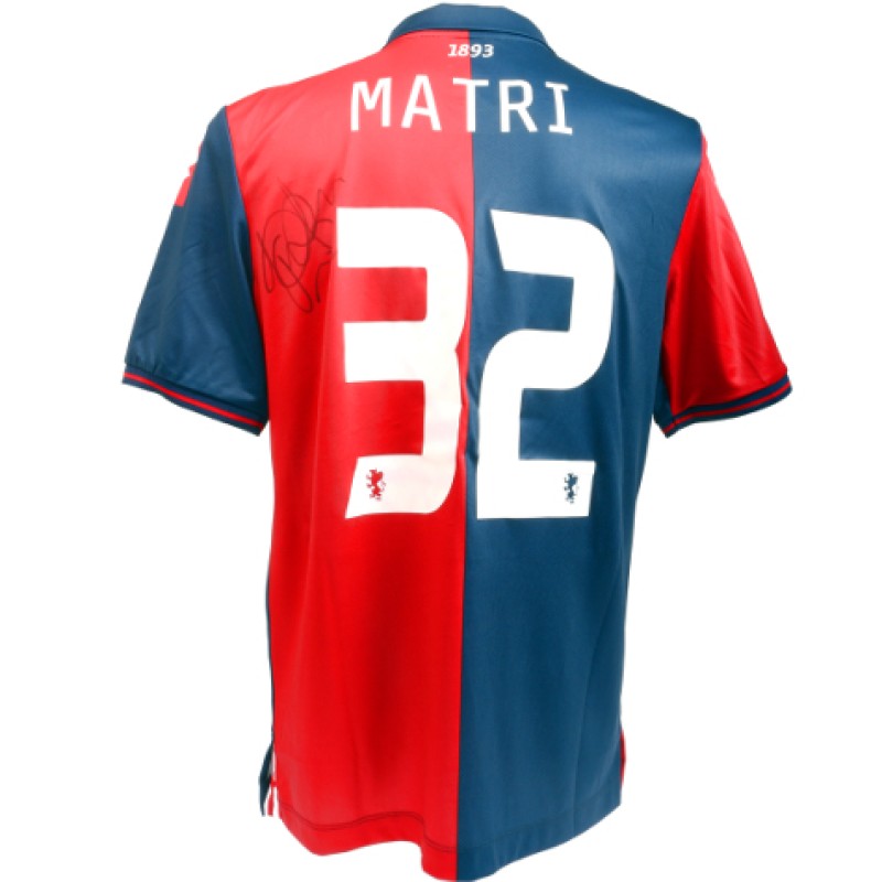 Matri Signed 2014/2015 Genoa Issued Shirt
