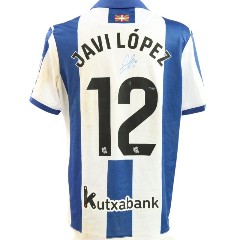 Javi Lopez's Signed Unwashed Shirt, Real Sociedad vs Espanyol 2025