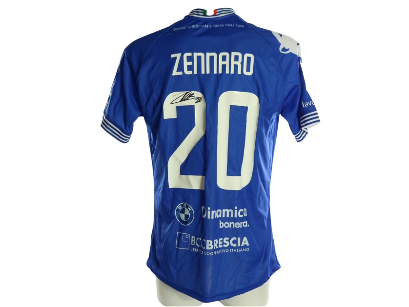 Maglia Zennaro Unwashed Union Brescia vs Ascoli, 2026 - Autografata