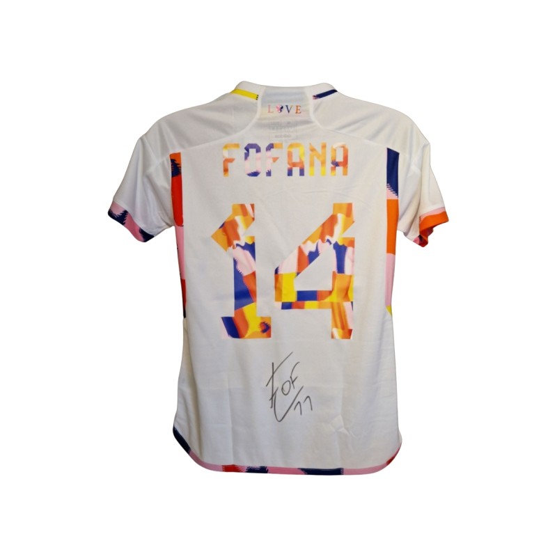 Malick Fofana Signed Belgium Official 2022-23 Away Football Shirt