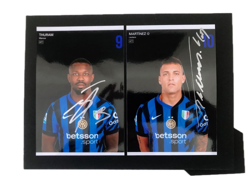 Fotografia - Autografata da Lautaro Martinez e Thuram