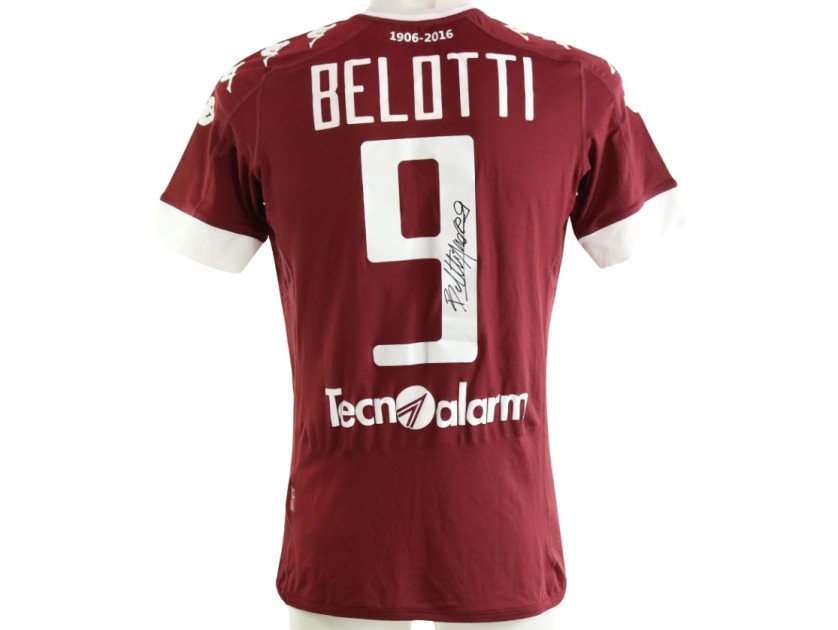 Belotti Official Torino Signed Shirt, 2016/17 