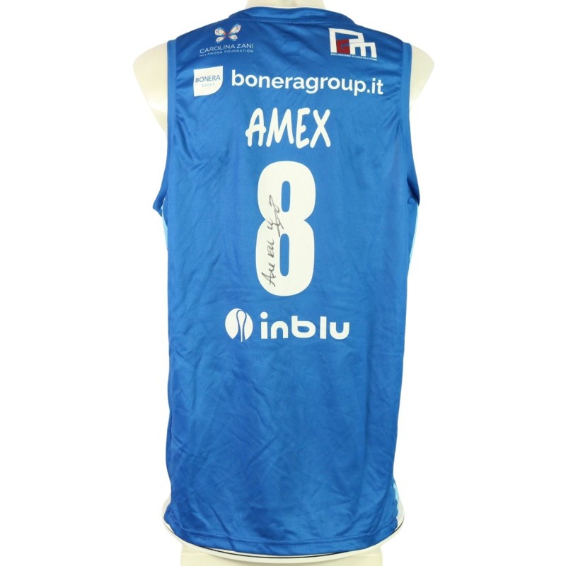 Della Valle's Signed Unwashed Kit, Germani Brescia vs EA7 Emporio Armani Milano 2023 - Nickname Week