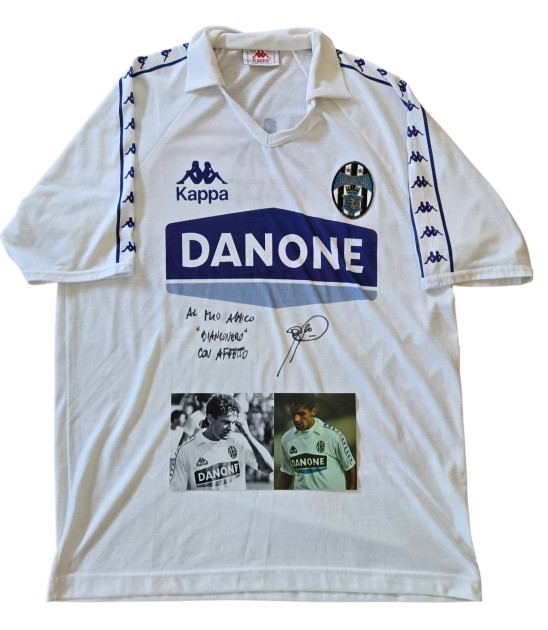 Baggio's Juventus Training Shirt, 1992 - Signed with Dedication