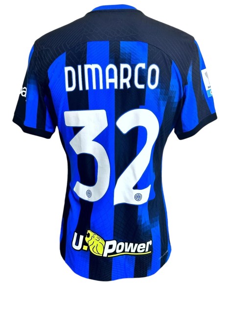 Dimarco's Match-Issued Shirt, Napoli vs Inter - Italian Supercup Final 2024