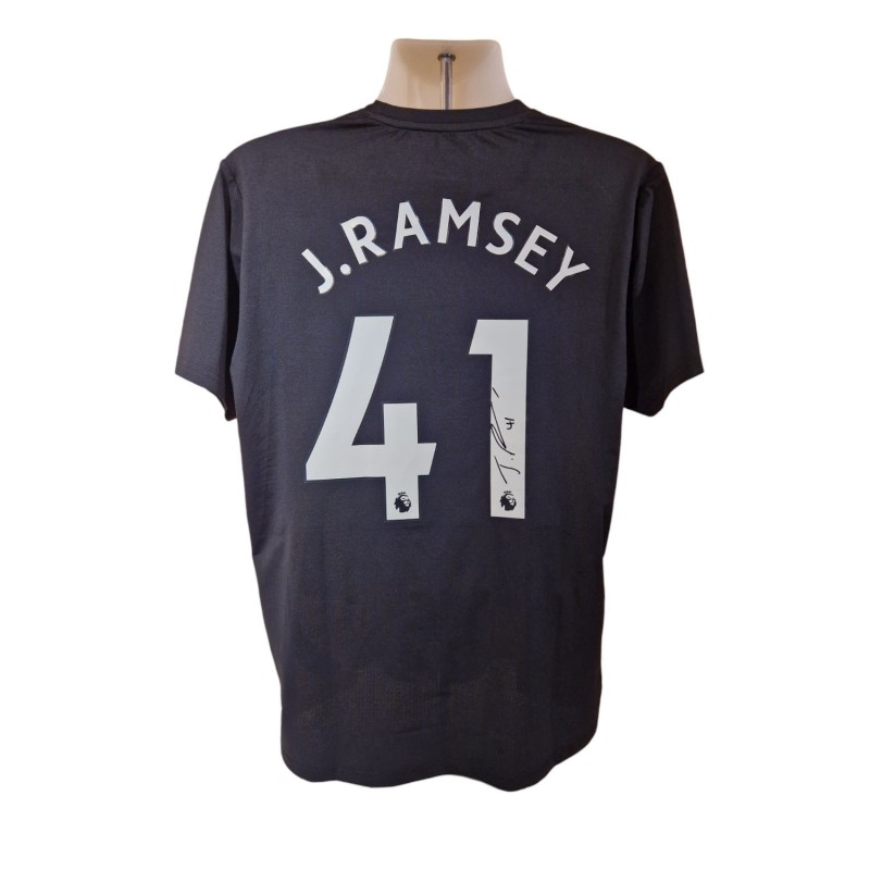 Terza maglia ufficiale firmata da Jacob Ramsey per l'Aston Villa 2022/23