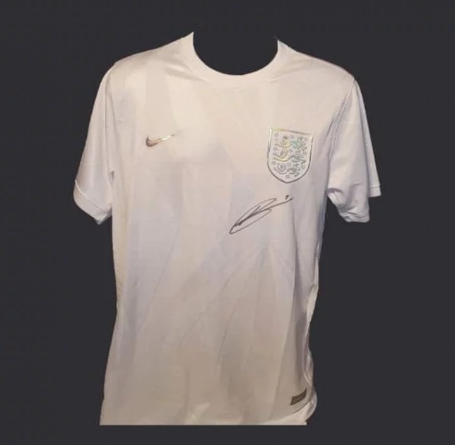 Harry Kane Signed England Away Football Shirt - Signed Memorabilia 4U