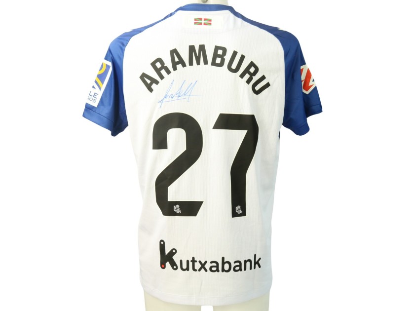 Aramburu's Signed Unwashed Shirt, Real Sociedad vs Real Madrid 2024 "Chillida Limited Edition"