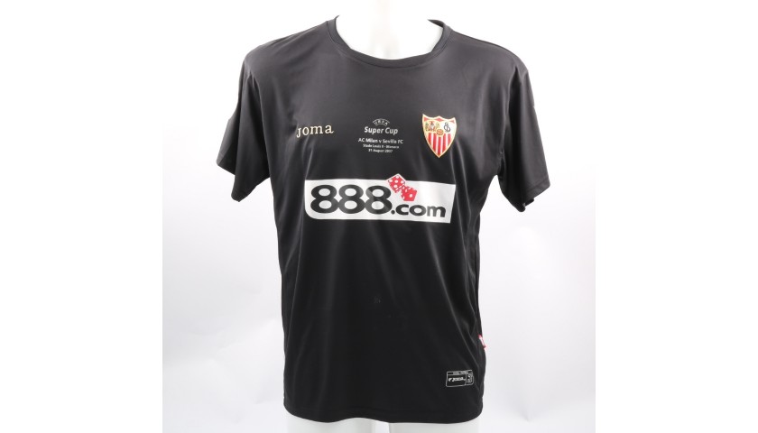 De Sanctis' Sevilla Match-Issue UEFA Super Cup 2007 Shirt