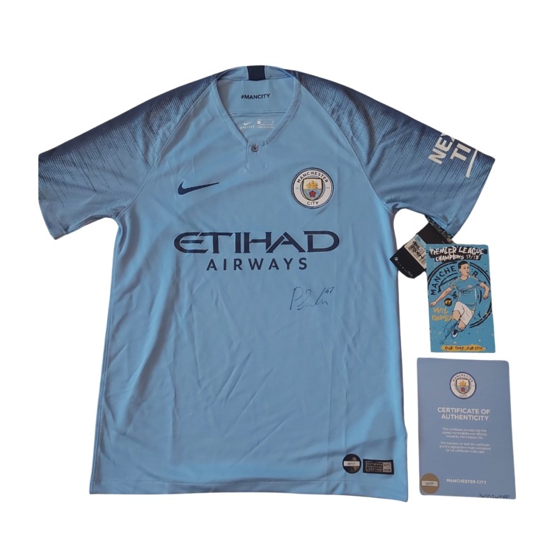 Phil Foden's Manchester City Official 2018/19 Signed Shirt