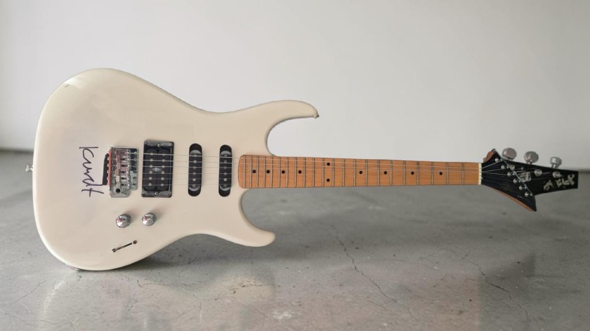 Kurt Cobain of Nirvana Signed Electric Guitar