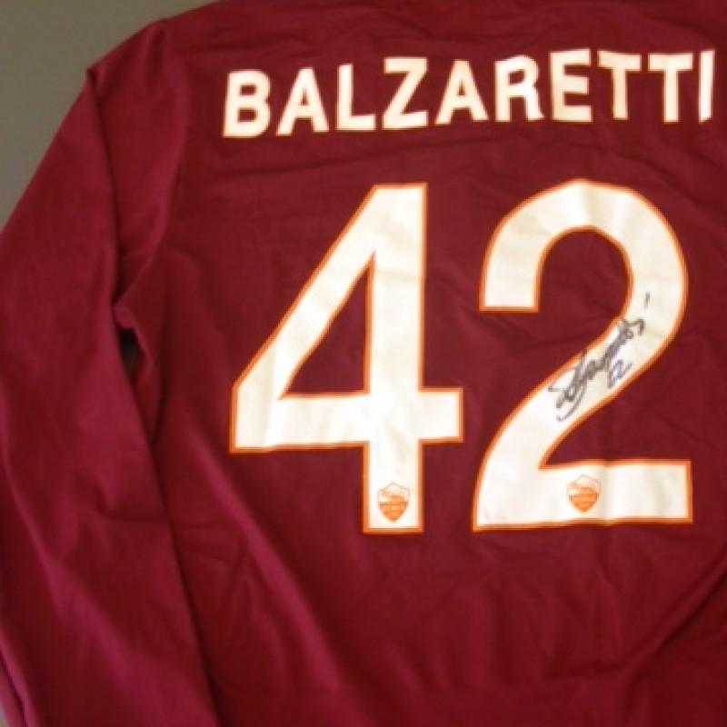 Roma fanshop shirt, Balzaretti, Serie A 2013/2014 - signed