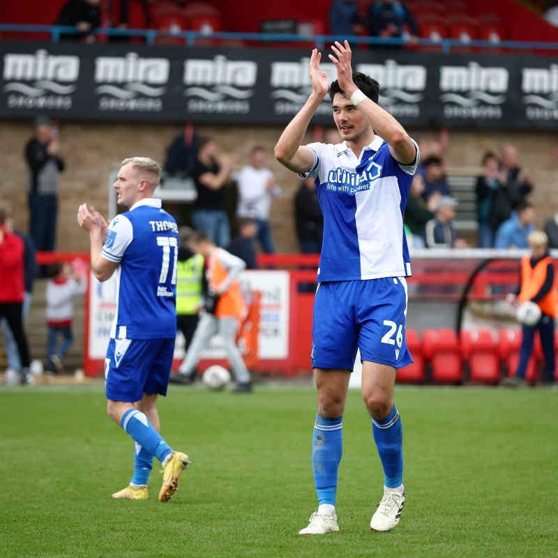 Elkan Baggott's Bristol Rovers EFL Sky Bet League One Signed Match Worn Shirt, vs Cheltenham Town