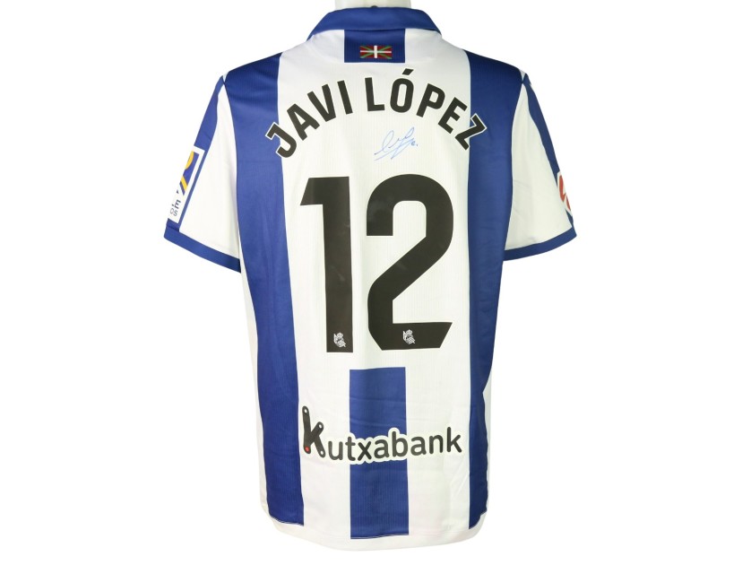 Javi López's Signed Unwashed Shirt, Real Sociedad vs Valencia 2024