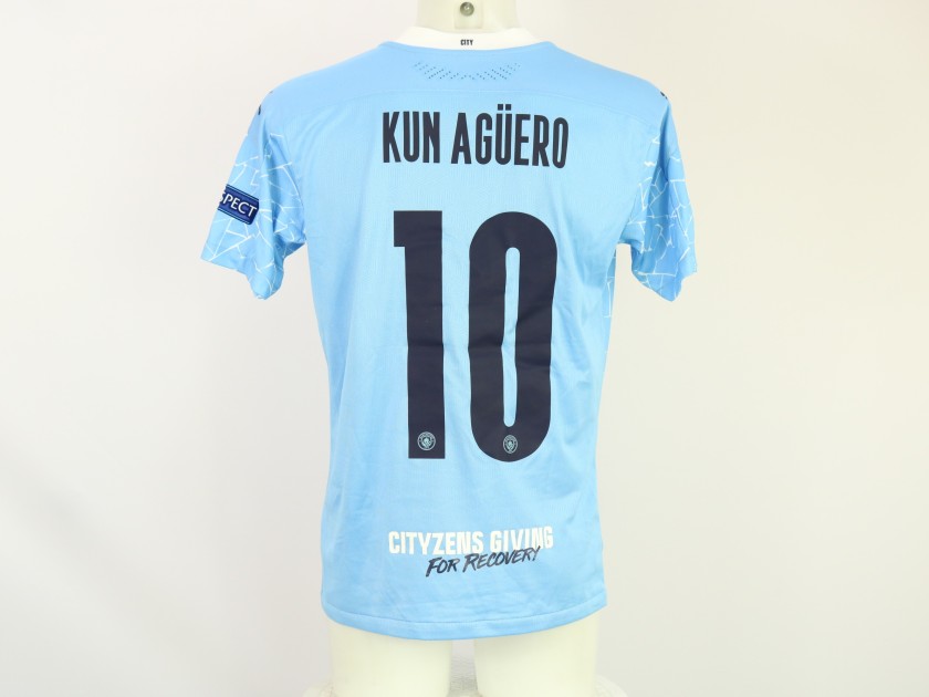 Aguero's Match-Issued Shirt, UCL Final 2021 Manchester City vs Chelsea UCL Final 2021