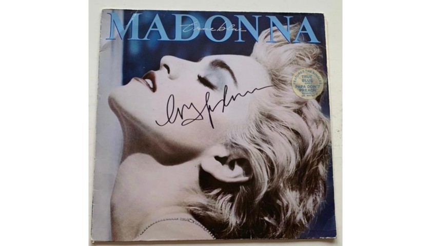 Madonna Signed True Blue Vinyl LP - CharityStars