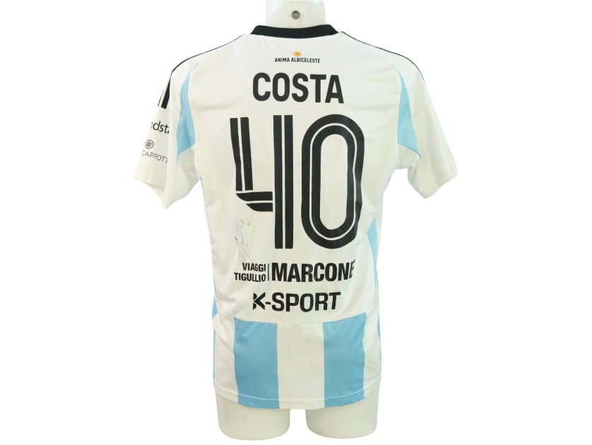 Costa's Signed Unwashed Shirt, Virtus Entella vs Gubbio 2024